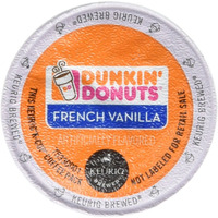 Dunkin Donuts French Vanilla Flavored Coffee K-Cups For Keurig K Cup Brewers - 32 Pack (Packaging May Vary)