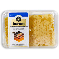 Buram Gourmet Honeycomb, 100% All-Natural Raw Honeycomb From The Turkish Mountains, No Additives, No Preservatives, Sweet N Chewy, 7.1Oz