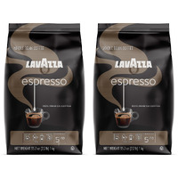Lavazza Caffe Espresso Italiano Whole Bean Coffee Blend, Medium Roast, 2.2-Pound Bag (Pack Of 2)