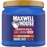Maxwell House Smooth Bold Dark Roast Ground Coffee (26.7 Oz Canister)