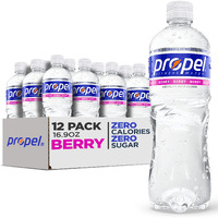 Propel Berry, Zero Calorie Sports Drinking Water With Electrolytes And Vitamins C&E, 16.9 Fl Oz, Pack Of 12