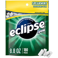 Eclipse Spearmint Back To School Sugar Free Chewing Gum, 180 Ct