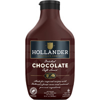Hollander Dutched Chocolate Caf   Sauce | Vegan Friendly, Gmo-Free, Gluten/Soy Free, Corn Syrup Free |15 Fl. Oz. Squeeze Bottle