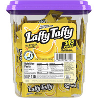 Laffy Taffy Candy, Banana Flavor, Individually Wrapped Candy (145 Pieces)
