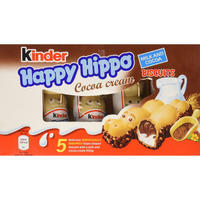 Kinder Happy Hippo - Cocoa, Case, 10X(20.7G X 5) By Ferrero
