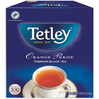 Tetley Tea, Orange Pekoe, Food Service Size 300Count 945G Tea Bags