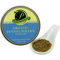 Pollen Ranch's Organic Fennel Pollen Spice, Perfect For Cooking And Seasoning With Fennel Flavor, Made From Premium Organic Fennel Flowers - 0.5 Oz. Tin