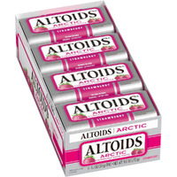 Altoids Arctic Strawberry Breath Mints Hard Candy Bulk, 1.2 Oz Tin (Pack Of 8)