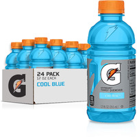 Gatorade Thirst Quencher, Cool Blue, 12 Ounce Bottles (Pack Of 24)