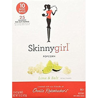Skinny Girl Lime & Salt Popcorn 10 Mini Bags, 15Oz