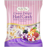 Coastal Bay Creamy Delight Hard Candy 6 Oz Bag (2 Bags 12 Oz Total)