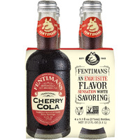 Fentimans Sparkling Cherry Cola - Cherry Soda, Soft Drink, Craft Soda Pop, All Natural Ingredients, No Artificial Colors Or Flavors, Botanically Brewed - 9.3 Fl Oz (Pack Of 4)