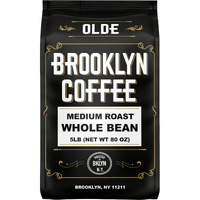 Brooklyn Coffee Whole Bean, Classic Medium Roast (5Lb) Balanced, Smooth, Mellow - Fresh Bulk Coffee Beans Roasted Weekly In Nyc