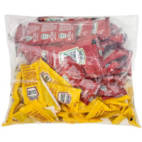 Heinz Condiment Packets Ketchup And Mustard (100 Total; 50 Each Flavor)