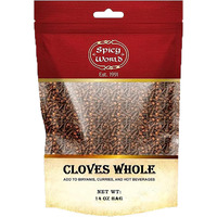 Spicy World Whole Cloves Bulk 14 Oz Bag - Premium Quality - Great For Foods, Clove Tea, Clove Pomander Balls & Potpourri - Aromatic & Richly Flavored Cloves Whole