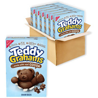 Teddy Grahams Chocolate Graham Snacks, 6 - 10 Oz Boxes