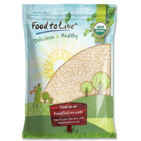 Food To Live Organic Oat Bran, 10 Pounds Non-Gmo, Kosher, Vegan, Bulk, High Fiber Hot Cereal, Milled From High Protein Oats