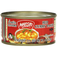 Maesri Thai Red Curry Paste - 4 Oz (Pack Of 4)