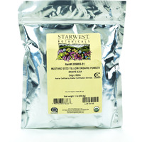 Starwest Botanicals Organic Yellow Mustard Seed Powder, 1 Pound