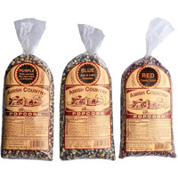 Amish Country Popcorn | 3-1 Lb Bags | Purple, Red And Blue Popcorn Kernels | Old Fashioned, Non-Gmo And Gluten Free (3-1 Lb Bags)