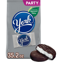York Dark Chocolate Peppermint Patties, Halloween Candy Party Pack, 35.2 Oz
