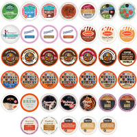 Crazy Cups Pod Variety Pack - Unique Flavors Of Chocolate, Vanilla, Caramel, Coffee Capsules, Flavored Coffee, 40 Count