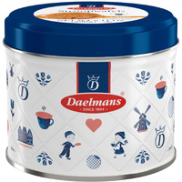 Daelmans Stroopwafels, Dutch Waffles Soft Toasted, Caramel, Kosher Dairy, Authentic Made In Holland, 8 Stroopwafels Per Box, 1 Collectible Gift Tin, 8 Stroopwafels Per Tin, 8.11Oz