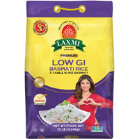 Laxmi Diabetic Friendly Basmati Rice W/Lower G.I. Index Value - 10Lb
