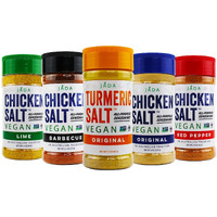 Jada Spices Chicken Salt Spice And Seasoning Set - Pack Of 5 Seasonings - Vegan, Keto & Paleo Friendly - Perfect For Cooking, Bbq, Grilling, Rubs, Popcorn And More - Preservative & Additive Free