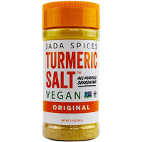 Jada Spices Turmeric Salt Spice And Seasoning - Vegan, Keto & Paleo Friendly - Perfect For Cooking, Bbq, Grilling, Rubs, Popcorn And More - Preservative & Additive Free