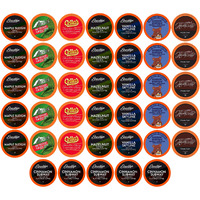 Two Rivers Coffee Flavored Pods, Variety Sampler Pack For Keurig K Cup Brewers, 40 Count - Flavored Coffee Lovers, Great Gift - 5 Cups Of Each Flavor