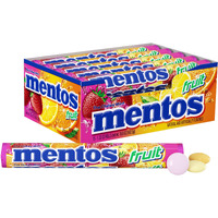 Mentos Halloween Trick Or Treat Candy, Mint Chewy Roll, Fruit, Individually Wrapped Bulk Candy For Adults & Kids, Party, Concessions, Office, Non-Melting, 14 Count (Pack Of 15) - Packaging May Vary