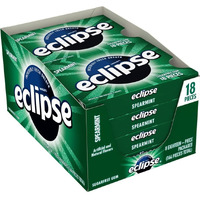 Eclipse Gum Spearmint Sugar Free Gum,18 Count (Pack Of 8)
