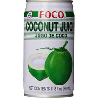 Foco Coconut Juice With Pulp, 11.8 Fl Oz (Pack Of 24)