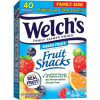 Welch's Mixed Fruit, 0.9 Oz, 40 Ct