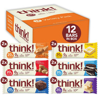 Think, High Protein Bars Variety Pack, 2.1 Ounce