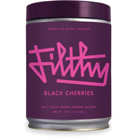 Filthy Black Amarena Cocktail Cherries, 45 Oz Tin, 170 Cherries