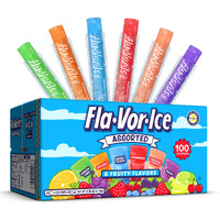 Fla-Vor-Ice Popsicle Variety Pack Of 1.5 Oz Freezer Bars, Assorted Flavors, 100 Count