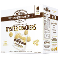 Westminster Bakers Company Premium Restaurant Oyster Crackers, 25 Ounce (50 Count, 1/2 Ounce)