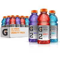 Gatorade G2 Thirst Quencher Sports Drink, Variety Pack, 20Oz Bottles, 12 Pack, Electrolytes For Rehydration