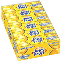Juicy Fruit Gum Original Bubble Chewing Gum, 5 Count (Pack Of 18)