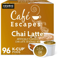 Cafe Escapes Chai Latte Keurig Single-Serve K-Cup Pods, 96 Count
