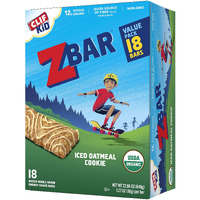 Clif Kid Zbar - Organic Granola Bars - Iced Oatmeal Cookie - Non-Gmo - Organic -Lunch Box Snacks (1.27 Ounce Energy Bars, 18 Count)