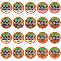 Double Donut Coffee Decaf Flavored Coffee Single Serve Cups For Keurig K Cup Brewer Variety Pack Sampler, 20Count