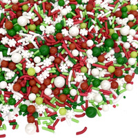 Manvscakes | Sprinkles | Christmas Sprinkles | Cake Sprinkles | Cookie Sprinkles | 4 Ounce (Red, Green, White)