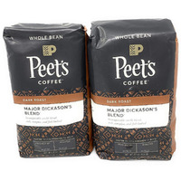 Peets Coffee, Major Dickason's Blend, Whole Bean 32Oz (Pack Of2)