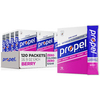 Propel Powder Packets Berry With Electrolytes, Vitamins And No Sugar 10 Count (Pack Of 12)