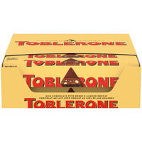 Toblerone Milk Chocolate Bar With Honey And Almond Nougat, 20 - 3.52 Oz Bars