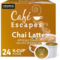 Caf   Escapes Chai Latte Keurig Single-Serve K-Cup Pods, 24 Count