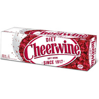 Cheerwine Diet Cherry Soda Soft Drink, 12 Oz (12 Pack)
